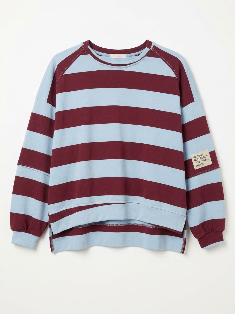Sudadera Oversize rayas