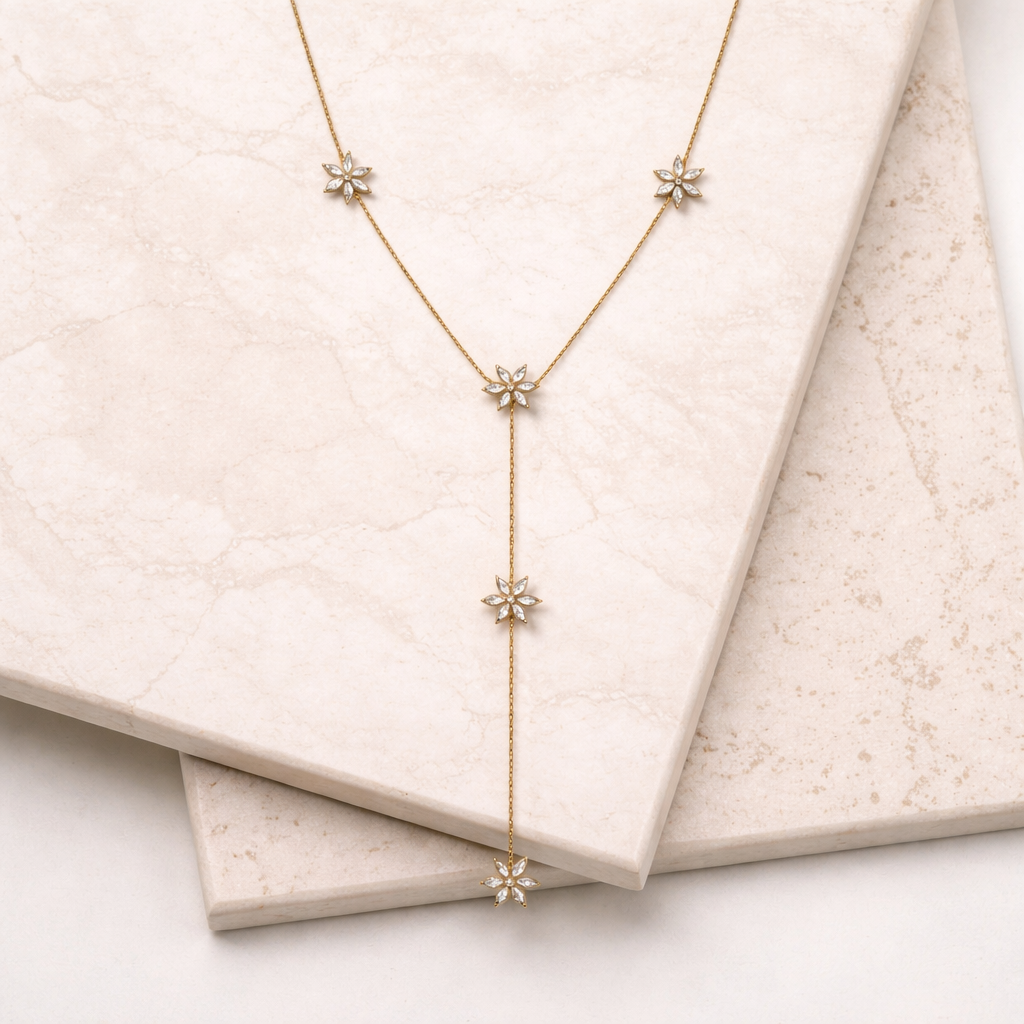 Collar Floral Drop
