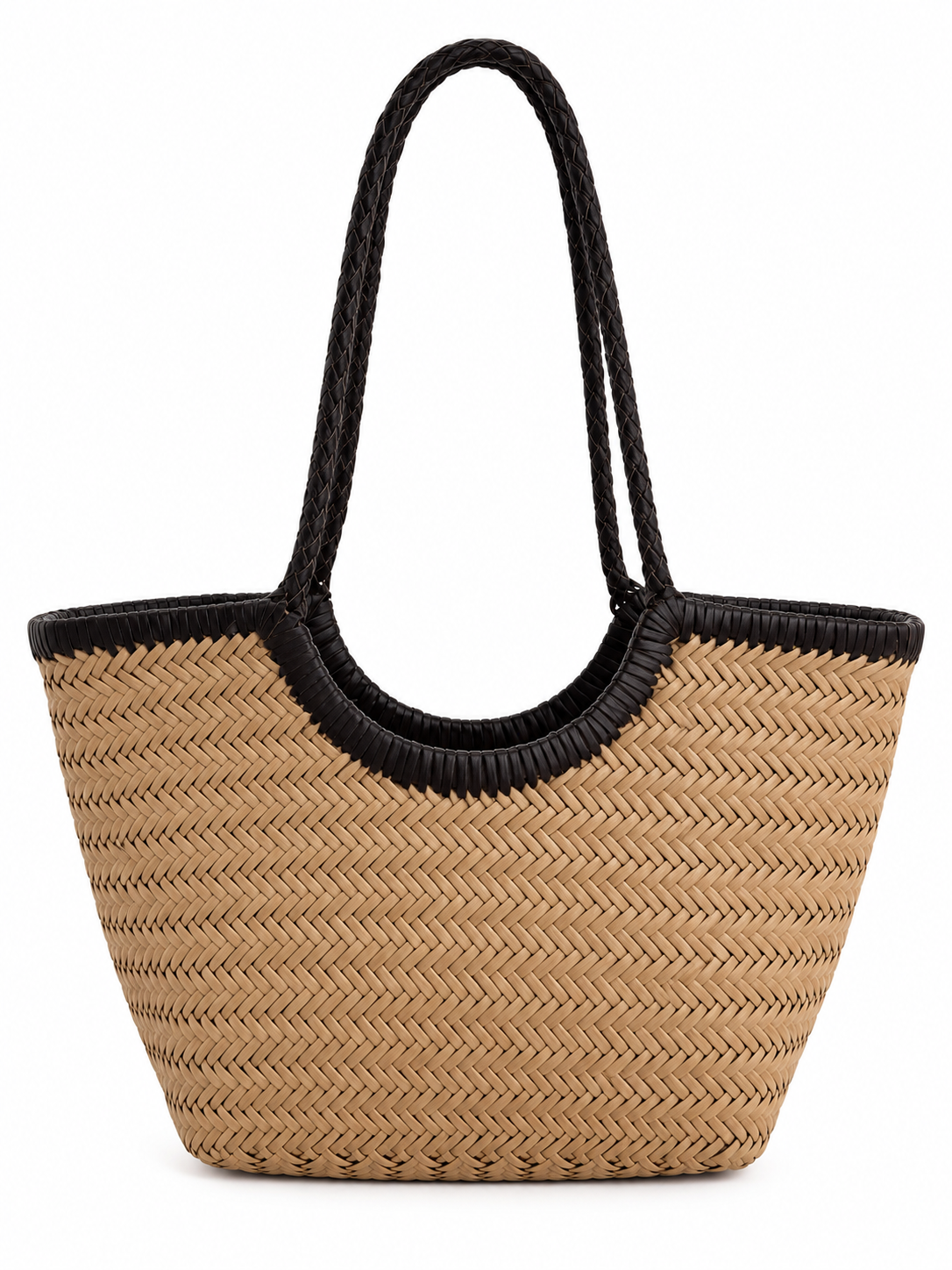 Bolso trenzado piel