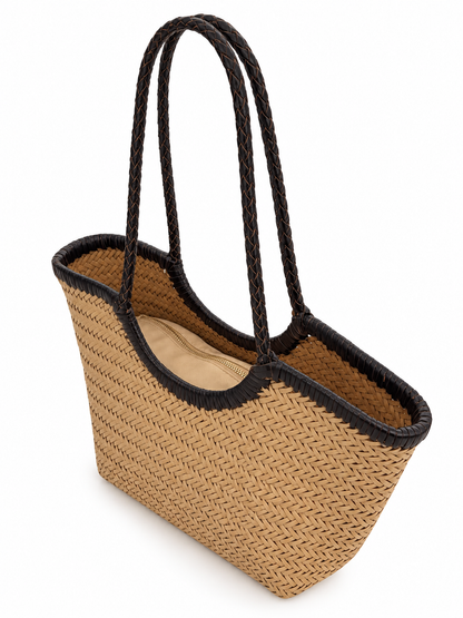 Bolso trenzado piel