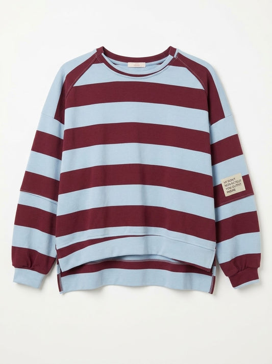 Sudadera Oversize rayas