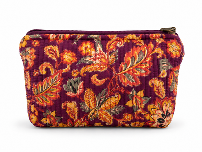 Ethnic trapezoid toiletry bag