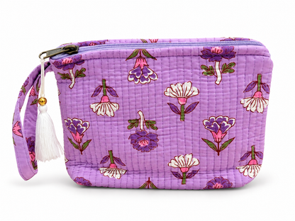 Ethnic trapezoid toiletry bag