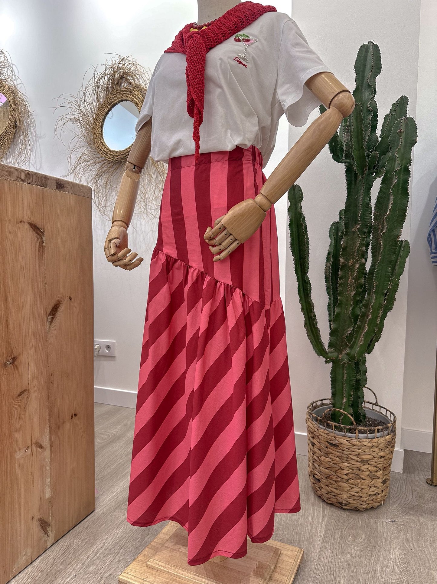Falda rayas