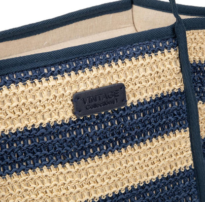 Bolso rafia Ana azul